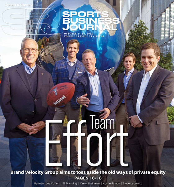 Mr Joe Cohen - Sports Business Journal Cover Photo